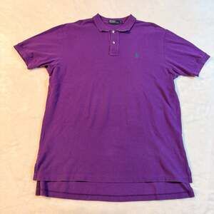 Vintage Polo Ralph Lauren Purple Cotton Mesh Polo